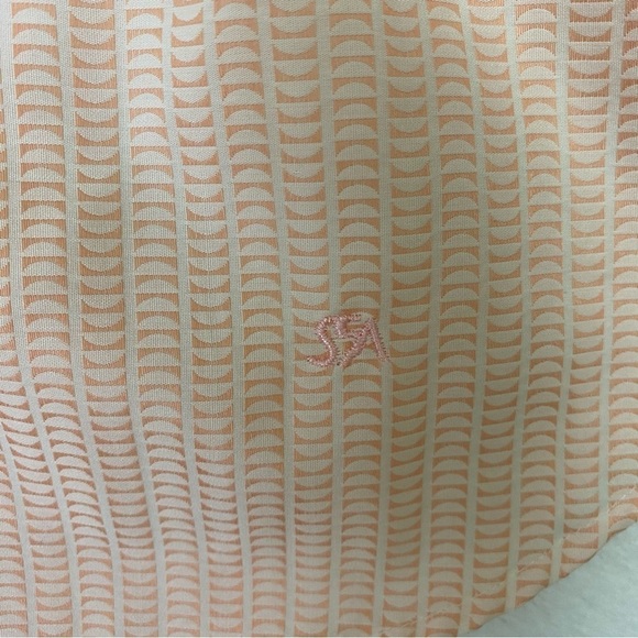 Saks Fifth Avenue Button Down Blouse Sz 8 Pink - Picture 8 of 13